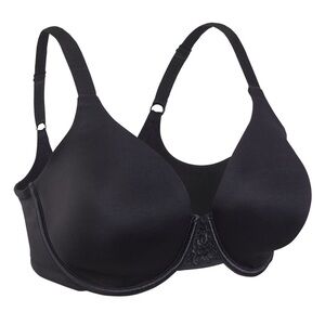 Vanity Fair Beauty Back Full Figure‎ Underwire Smoothing Bra - Black size 40DD